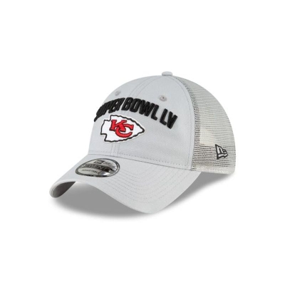 Sapca New Era Kansas City Chiefs NFL Super Bowl LV 9TWENTY Adjustable - Gri